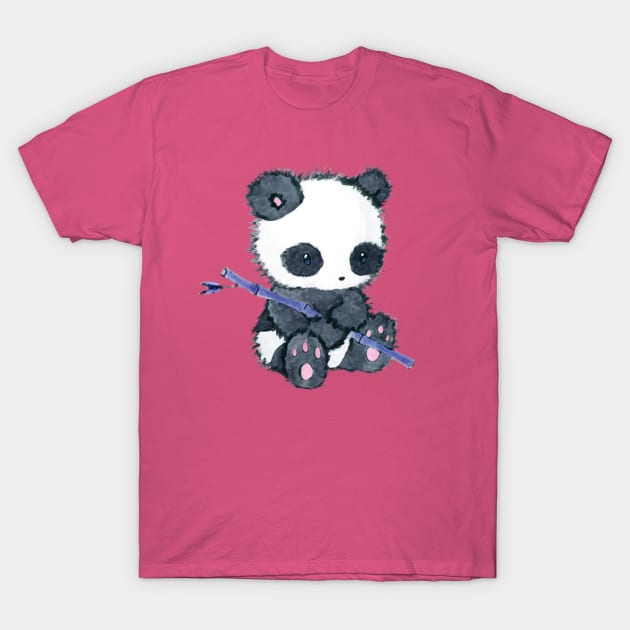 Adorable Panda Bear T-Shirt by madmonkey